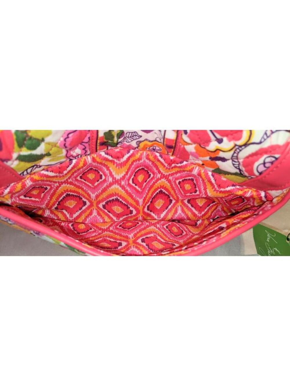 Vera Bradley Clementine Crosstown Crossbody Bag Pink Floral Shoulder Bag NWT - Picture 9 of 14
